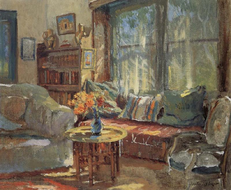 Colin Campbell Cooper Cottage Interior France oil painting art